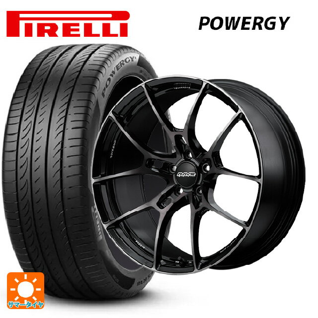 【6/15〜16限定 全品P5倍＆クーポン】225/55R19 99V ピレリ パワジー 正規品 レイズ ボルクレーシング G025 LTD KK 19-8J 国産車用 サマータイヤホイール4本セット