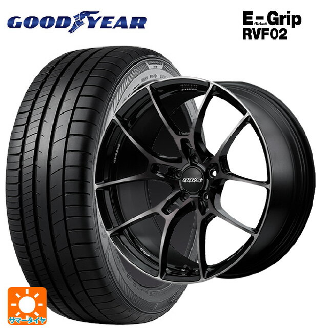 【6/22 20時〜 全品P5倍＆クーポン】225/40R19 93W XL グッドイヤー エフィシェントグリップ RVF02 レイズ ボルクレーシング G025 LTD KK 19-8J 国産車用 サマータイヤホイール4本セット
