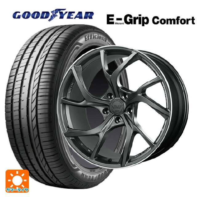 【6/15〜16限定 全品P5倍＆クーポン】225/55R19 99V グッドイヤー エフィシェントグリップ コンフォート レイズ VMF C-01 MK 19-8J 国産車用 サマータイヤホイール4本セット