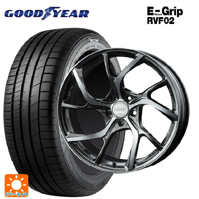 【6/22 20時〜 全品P5倍＆クーポン】225/40R19 93W XL グッドイヤー エフィシェントグリップ RVF02 レイズ VMF C-01 HX 19-8J 国産車用 サマータイヤホイール4本セット