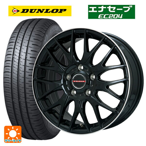 【6/22 20時〜 全品P5倍＆クーポン】215/65R16 98H ダンロップ エナセーブEC204 ビックウェイ レイシーン プラバ 9M Jr2 GBK/リムP 16-6.5J 国産車用 サマータイヤホイール4本セット