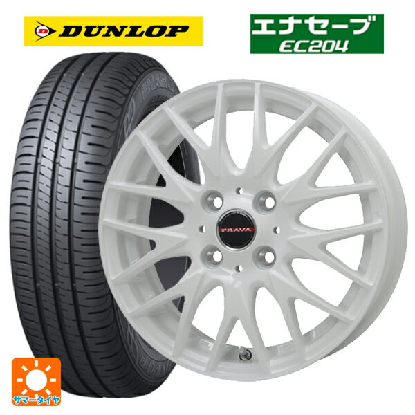 【6/22 20時〜 全品P5倍＆クーポン】165/50R15 73V ダンロップ エナセーブEC204 ビックウェイ レイシーン プラバ 9M Jr2 WH 15-4.5J 国産車用 サマータイヤホイール4本セット