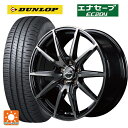 215/60R17 96H ダンロップ エナセーブEC204 エムアイディー MIDホイール DR02 ブラックポリッシュ/ブラッククリア 17-7J 国産車用 サマータイヤホイール4本セット