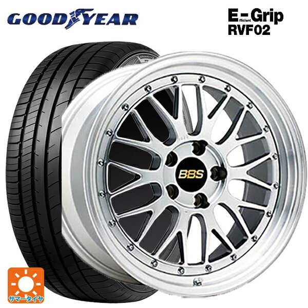 【6/22 20時〜 全品P5倍＆クーポン】215/50R17 95V XL グッドイヤー エフィシェントグリップ RVF02 BBS LM DS-SLD 17-7J 国産車用 サマータイヤホイール4本セット