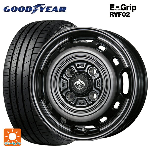 【6/22 20時〜 全品P5倍＆クーポン】165/65R14 79H グッドイヤー エフィシェントグリップ RVF02 トピー ランドフット XFG SC/P 14-5J 国産車用 サマータイヤホイール4本セット