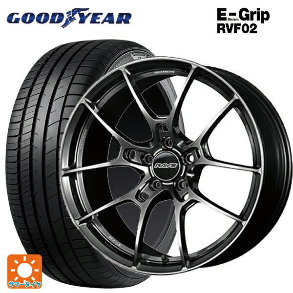 【6/15〜16限定 全品P5倍＆クーポン】215/45R18 93W XL グッドイヤー エフィシェントグリップ RVF02 レイズ ボルクレーシング G025 HK 18-7.5J 国産車用 サマータイヤホイール4本セット