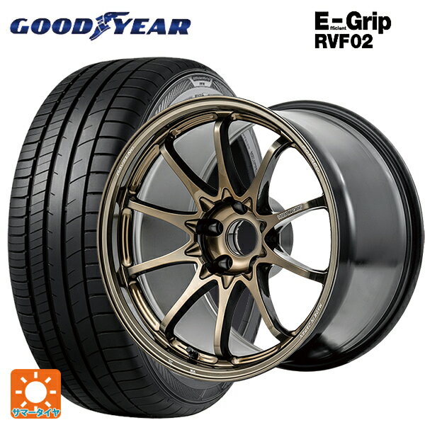 【6/22 20時〜 全品P5倍＆クーポン】215/45R18 93W XL グッドイヤー エフィシェントグリップ RVF02 レイズ ボルクレーシング CE28N プラス SZ 18-7.5J 国産車用 サマータイヤホイール4本セット