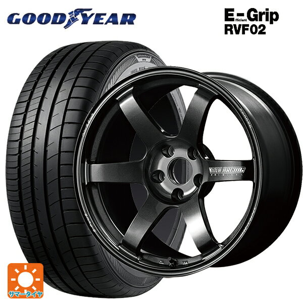 【6/11 1:59迄 全品ポイント5倍】215/45R18 93W XL グッドイヤー エフィシェントグリップ RVF02 レイズ ボルクレーシング TE37サーガ S-プラス MM 18-7.5J 国産車用 サマータイヤホイール4本セット