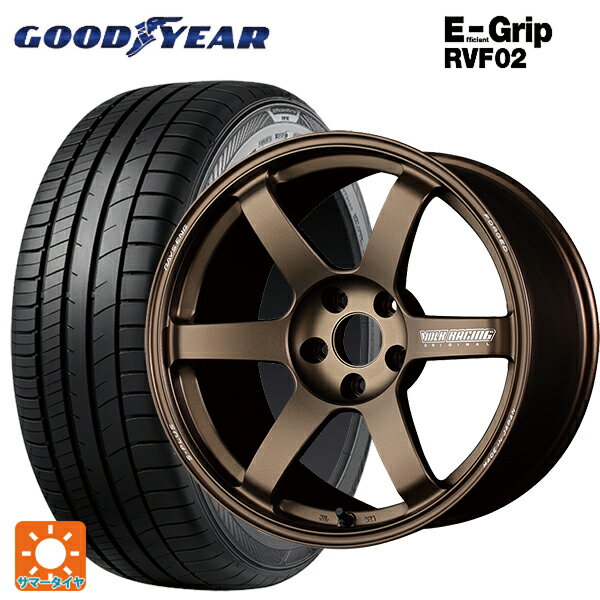 215/45R18 93W XL グッドイヤー エフィシェントグリップ RVF02 レイズ ボルクレーシング TE37サーガ S-プラス BR 18-7.5J 国産車用 サマータイヤホイール4本セット