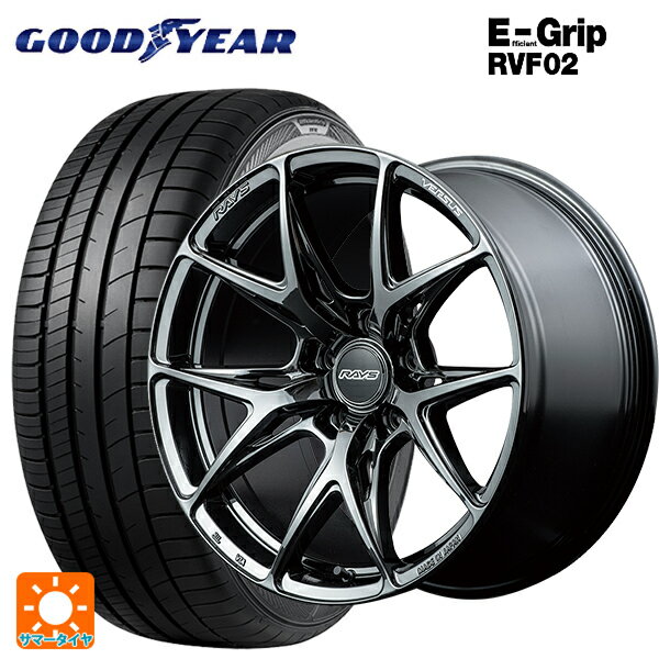 【最大3万円OFFクーポン 5/16 1:59迄】215/45R18 93W XL グッドイヤー エフィシェントグリップ RVF02 レイズ ベルサス VV21S YNJ 18-8J 国産車用 サマータイヤホイール4本セット