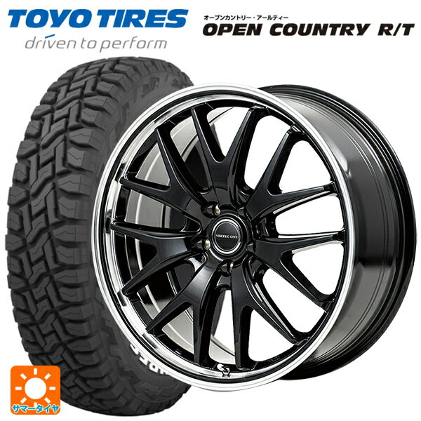 ミツビシ デリカD5(3DA系)用 225/60R18 100Q トーヨー オープンカントリー RT ホワイトレター エムアイディー MIDホイール エグゼ7 # グロスブラック/ラインポリッシュ 新品サマータイヤホイール 4本セット