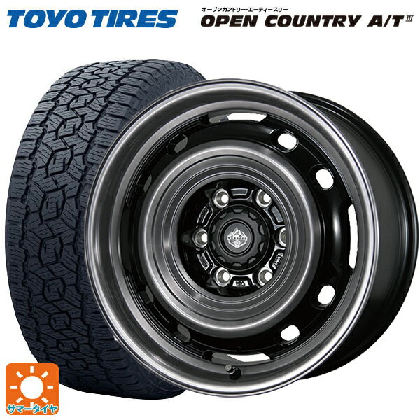 195/80R15 107/105N トーヨー オープンカントリー AT3 ホワイトレター トピー ランドフット XFG SC/P 15-6J 国産車用 サマータイヤホイール4本セット