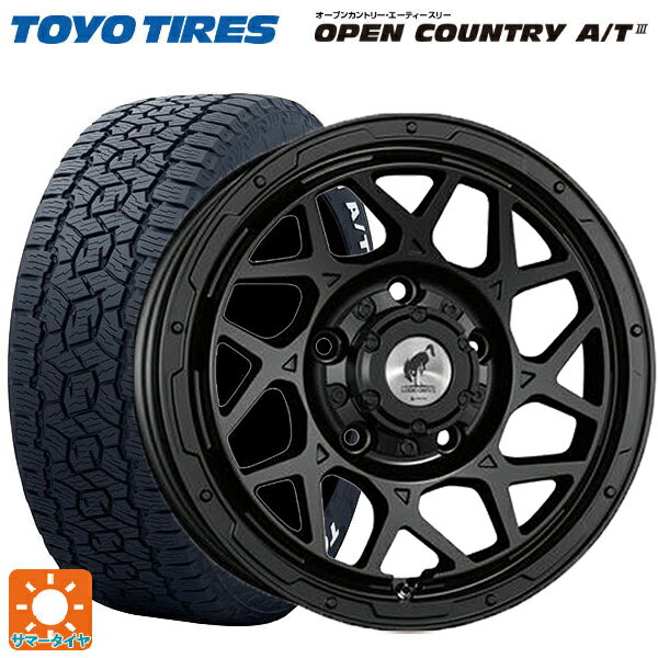 【最大3万円OFFクーポン 5/16 1:59迄】175/80R16 91S トーヨー オープンカントリー AT3 ホワイトレター スーパースター ロディオドライブ 8Mモノ マットブラック 16-5.5J 国産車用 サマータイヤホイール4本セット