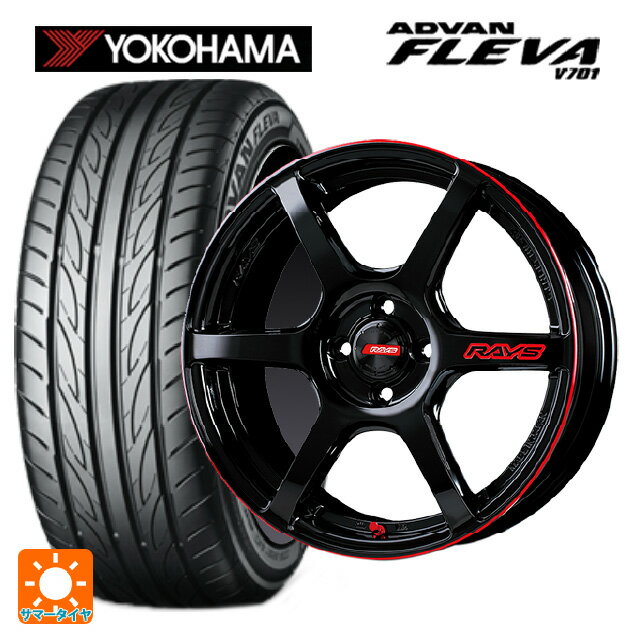 【6/11 1:59迄 全品ポイント5倍】165/50R16 75V ヨコハマ アドバン フレバ V701 正規品 レイズ グラムライツ 57C6タイムアタックエディション BLJ 16-5.5J 国産車用 サマータイヤホイール4本セット