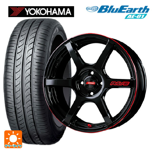 スズキ スペーシアベース(MK33)用 165/60R15 77H ヨコハマ ブルーアース AE01 レイズ グラムライツ 57C6タイムアタックエディション BLJ 新品サマータイヤホイール 4本セット
