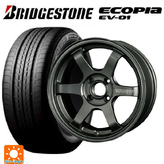 【6/22 20時〜 全品P5倍＆クーポン】175/55R15 77V ブリヂストン エコピア EV-01 正規品 レイズ ボルクレーシング TE37ソニック クラブレーサー DM 15-7J 国産車用 サマータイヤホイール4本セット