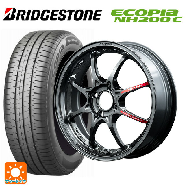 【6/22 20時〜 全品P5倍＆クーポン】165/70R14 81S ブリヂストン エコピア NH200C 正規品 # レイズ ボルクレーシング TE37 BR 14-6J 国産車用 サマータイヤホイール4本セット