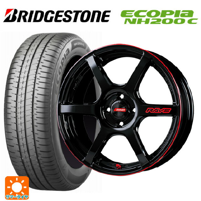 【6/15〜16限定 全品P5倍＆クーポン】165/55R15 75V ブリヂストン エコピア NH200C 正規品 レイズ グラムライツ 57C6タイムアタックエディション BLJ 15-5J 国産車用 サマータイヤホイール4本セット
