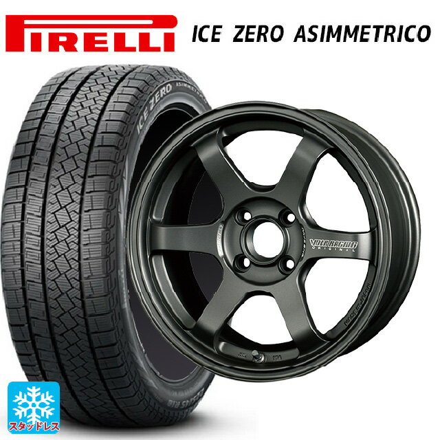 【6/15〜16限定 全品P5倍＆クーポン】185/60R15 88H XL ピレリ アイスゼロ アシンメトリコ 正規品 レイズ ボルクレーシング TE37ソニック クラブレーサー DM 15-7J 国産車用 スタッドレスタイヤホイール4本セット
