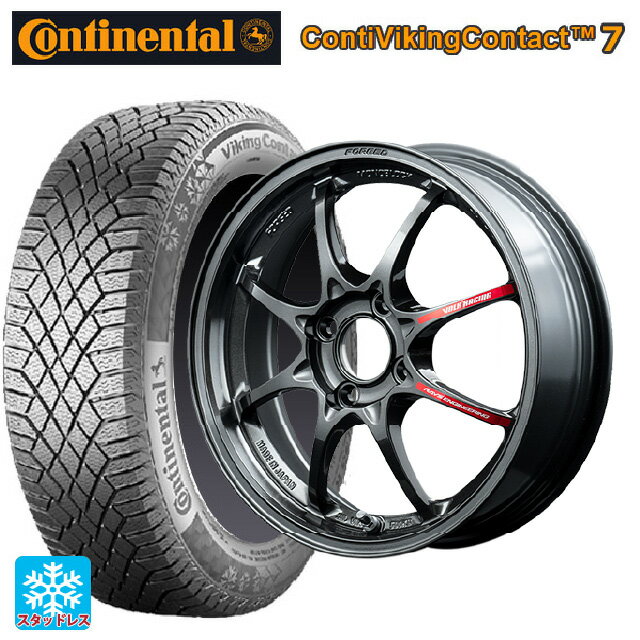 【6/22 20時〜 全品P5倍＆クーポン】175/65R14 86T XL コンチネンタル コンチバイキングコンタクト7 正規品 レイズ ボルクレーシング TE37 BR 14-6J 国産車用 スタッドレスタイヤホイール4本セット