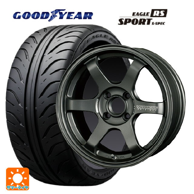 【6/22 20時〜 全品P5倍＆クーポン】195/55R15 84V グッドイヤー イーグル RS スポーツ S-スペック レイズ ボルクレーシング TE37ソニック クラブレーサー DM 15-7J 国産車用 サマータイヤホイール4本セット