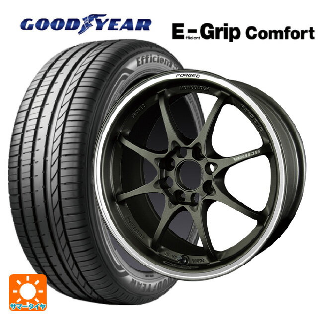 185/60R15 84H グッドイヤー エフィシェントグリップ コンフォート レイズ ボルクレーシング CE28 クラブレーサー DM 15-5.5J 国産車用 サマータイヤホイール4本セット