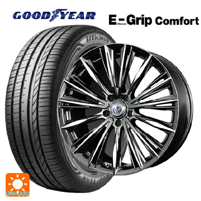 【6/15〜16限定 全品P5倍＆クーポン】225/55R19 99V グッドイヤー エフィシェントグリップ コンフォート レイズ ベルサス ヴォウジェ RB 19-8J 国産車用 サマータイヤホイール4本セット