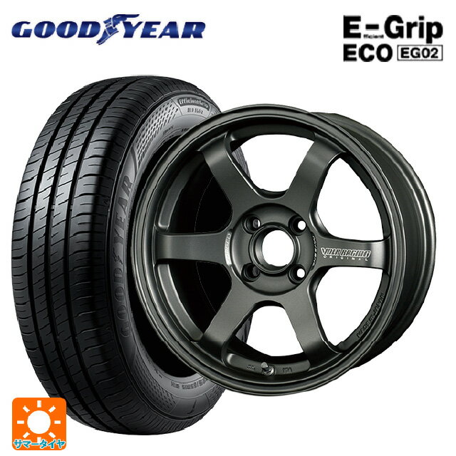 【6/22 20時〜 全品P5倍＆クーポン】175/55R15 77V グッドイヤー エフィシェントグリップ エコ EG02 # レイズ ボルクレーシング TE37ソニック クラブレーサー DM 15-7J 国産車用 サマータイヤホイール4本セット