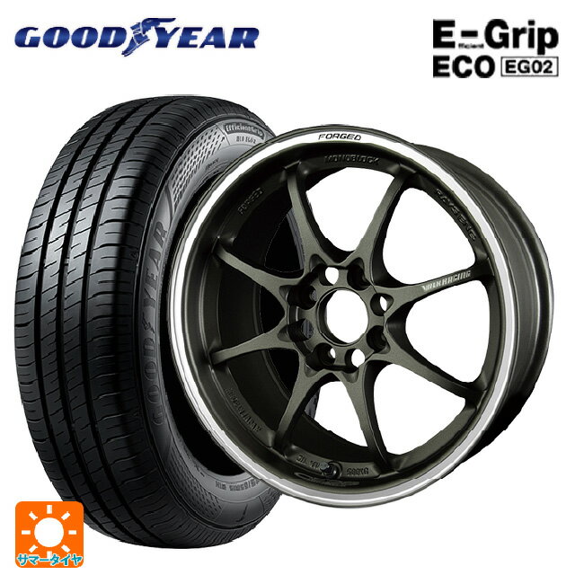 【6/22 20時〜 全品P5倍＆クーポン】175/55R15 77V グッドイヤー エフィシェントグリップ エコ EG02 # レイズ ボルクレーシング CE28 クラブレーサー DM 15-5.5J 国産車用 サマータイヤホイール4本セット