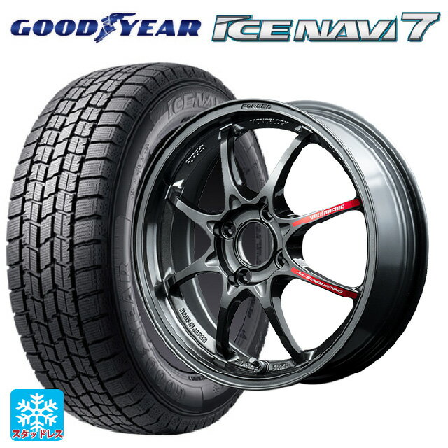 【6/15〜16限定 全品P5倍＆クーポン】185/70R14 88Q グッドイヤー アイスナビ7(数量限定) レイズ ボルクレーシング TE37 BR 14-6J 国産車用 スタッドレスタイヤホイール4本セット