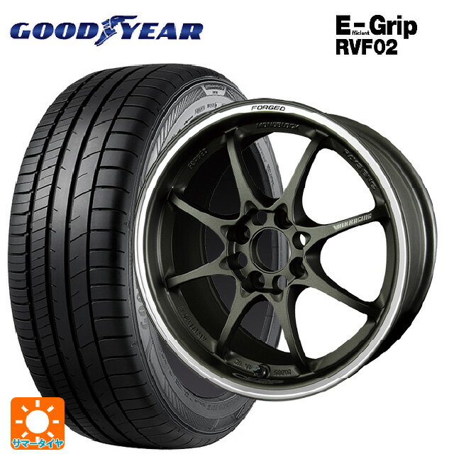 【6/22 20時〜 全品P5倍＆クーポン】175/55R15 77V グッドイヤー エフィシェントグリップ RVF02 レイズ ボルクレーシング CE28 クラブレーサー DM 15-5.5J 国産車用 サマータイヤホイール4本セット