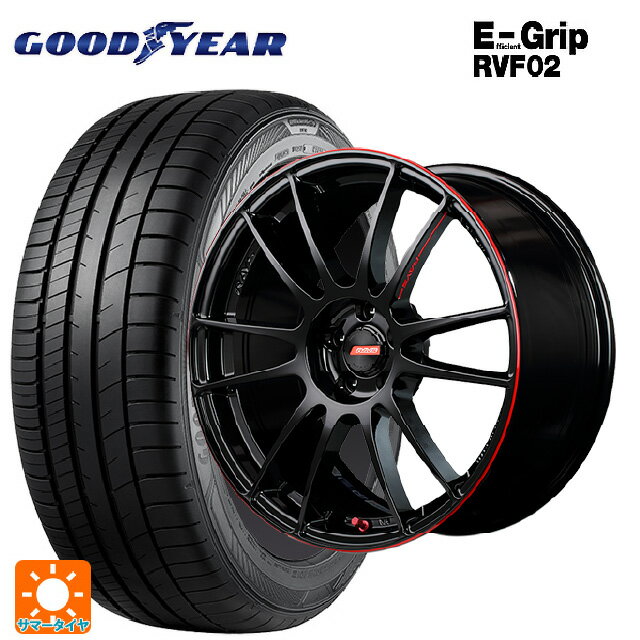 225/45R18 95W XL グッドイヤー エフィシェントグリップ RVF02 レイズ グラムライツ 57エクストリームレブリミットエディション BLJ 18-7.5J 国産車用 サマータイヤホイール4本セット