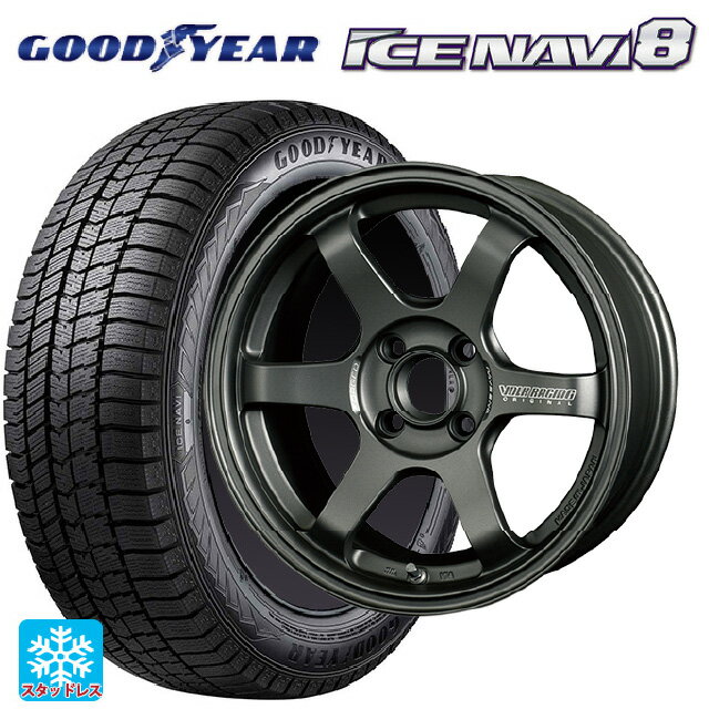 【6/22 20時〜 全品P5倍＆クーポン】175/55R15 77Q グッドイヤー アイスナビ8 レイズ ボルクレーシング TE37ソニック クラブレーサー DM 15-7J 国産車用 スタッドレスタイヤホイール4本セット