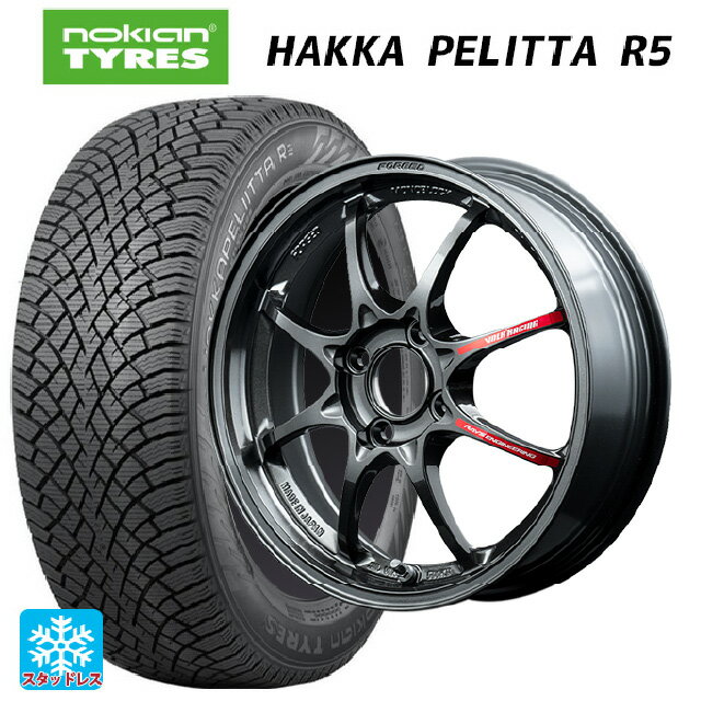【6/22 20時〜 全品P5倍＆クーポン】175/65R14 82R ノキアン ハッカペリッタR5 レイズ ボルクレーシング TE37 BR 14-6J 国産車用 スタッドレスタイヤホイール4本セット
