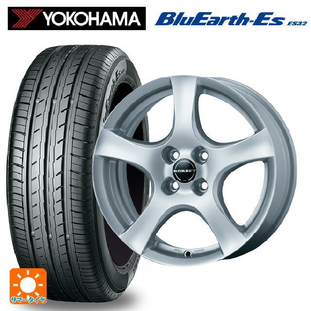 【6/20限定 全品P5倍＆クーポン】ルノー ルーテシア(BJA系)用 195/55R16 87V ヨコハマ ブルーアースEs ES32 ティーエーエス ボルベット タイプ F シルバー 新品サマータイヤホイール 4本セット