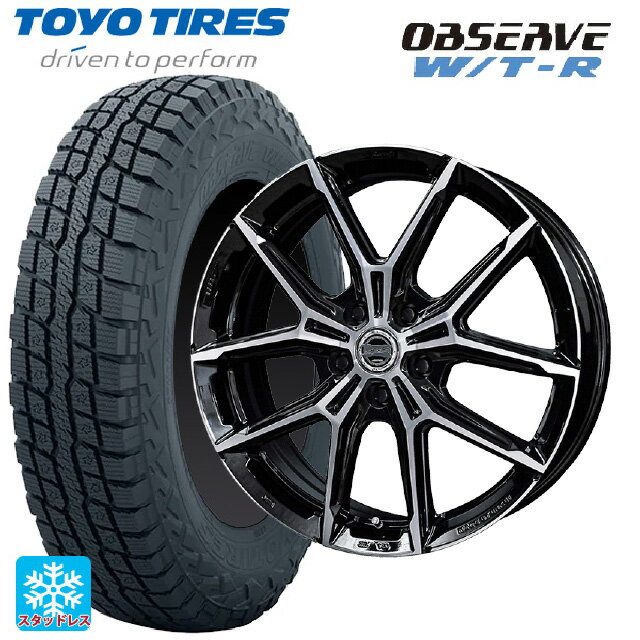 235/70R16 106Q トーヨー オブザーブ W/T-R 共豊 スマック +EK M1 グロスブラック×ポリッシュ 16-6.5J 国産車用 スタッドレスタイヤホイール4本セット