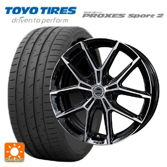 【6/20限定 全品P5倍＆クーポン】レクサス NX(20系)用 235/60R18 100W XL トーヨー プロクセス スポーツ2 共豊 スマック +EK M1 グロスブラック×ポリッシュ 新品サマータイヤホイール 4本セット