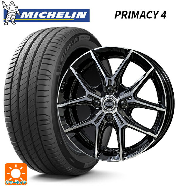 【6/20限定 全品P5倍＆クーポン】185/60R15 88H XL ミシュラン 正規品 プライマシー4 共豊 スマック +EK M1 グロスブラック×ポリッシュ 15-5.5J 国産車用 サマータイヤホイール4本セット