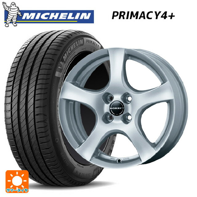 ルノー ルーテシア(BJA系)用 195/55R16 87H ミシュラン プライマシー4＋ 正規品 ティーエーエス ボルベット タイプ F シルバー 新品サマータイヤホイール 4本セット