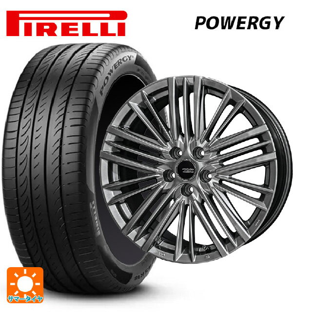 【6/15〜16限定 全品P5倍＆クーポン】225/55R19 99V ピレリ パワジー 正規品 共豊 テイラー TL1 ハイパーメタルブラック 19-8J 国産車用 サマータイヤホイール4本セット