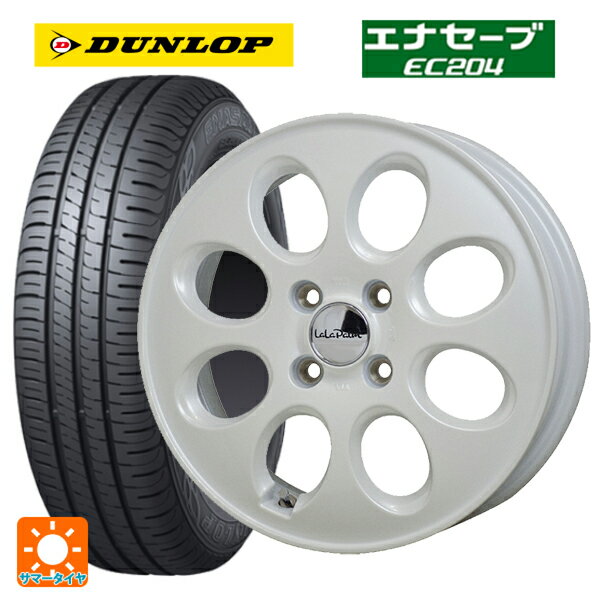 【6/15〜16限定 全品P5倍＆クーポン】165/55R15 75V ダンロップ エナセーブEC204 ホットスタッフ ララパーム オーバル PW 15-4.5J 国産車用 サマータイヤホイール4本セット