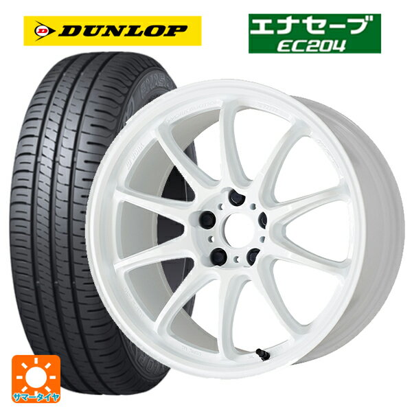 【6/20限定 全品P5倍＆クーポン】215/45R18 93W ダンロップ エナセーブEC204 ワーク エモーション ZR10 AZW 18-7.5J 国産車用 サマータイヤホイール4本セット