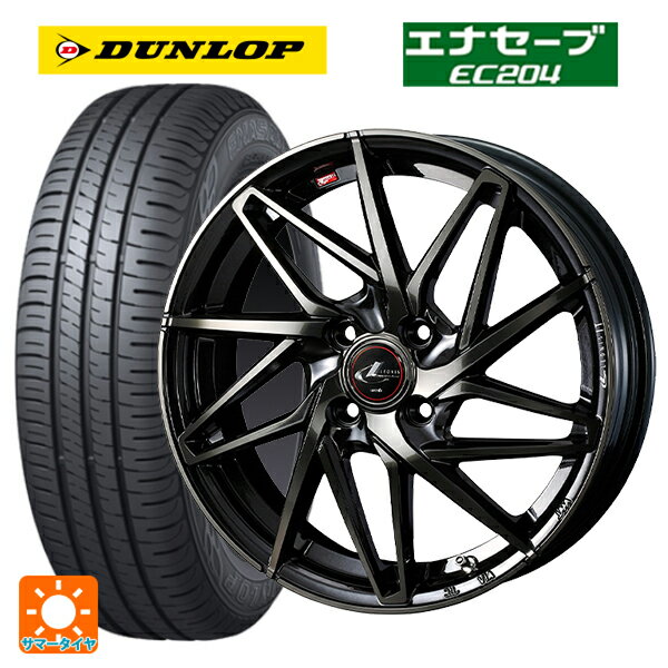 175/65R14 82S ダンロップ エナセーブEC204 ウェッズ レオニス IT PBMC/TI 14-5.5J 国産車用 サマータイヤホイール4本セット