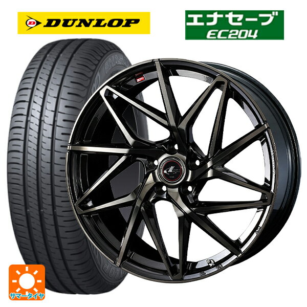 205/65R15 94H ダンロップ エナセーブEC204 ウェッズ レオニス IT PBMC/TI 15-6J 国産車用 サマータイヤホイール4本セット