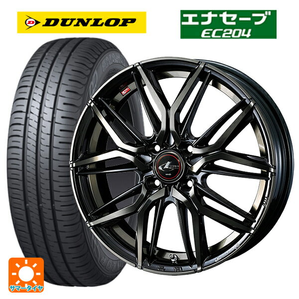 【最大3万円OFFクーポン 5/16 1:59迄】175/65R14 82S ダンロップ エナセーブEC204 ウェッズ レオニス LM PBMC/TI 14-5.5J 国産車用 サマータイヤホイール4本セット