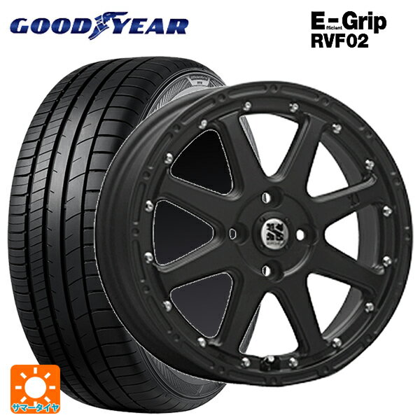 165/55R15 75V グッドイヤー エフィシェントグリップ RVF02 エムエルジェイ エクストリームJ Flat Black 15-4.5J 国産車用 サマータイヤホイール4本セット