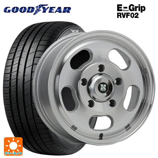 205/55R16 94V XL グッドイヤー エフィシェントグリップ RVF02 エムエルジェイ エクストリームJ Dスロット ポリッシュ 16-6.5J 国産車用 サマータイヤホイール4本セット