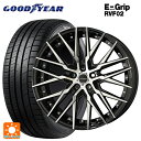 215/45R18 93W XL グッドイヤー エフィシェントグリップ RVF02 共豊 シュタイナー CVX ブラックポリッシュ 18-8J 国産車用 サマータイヤホイール4本セット(2)