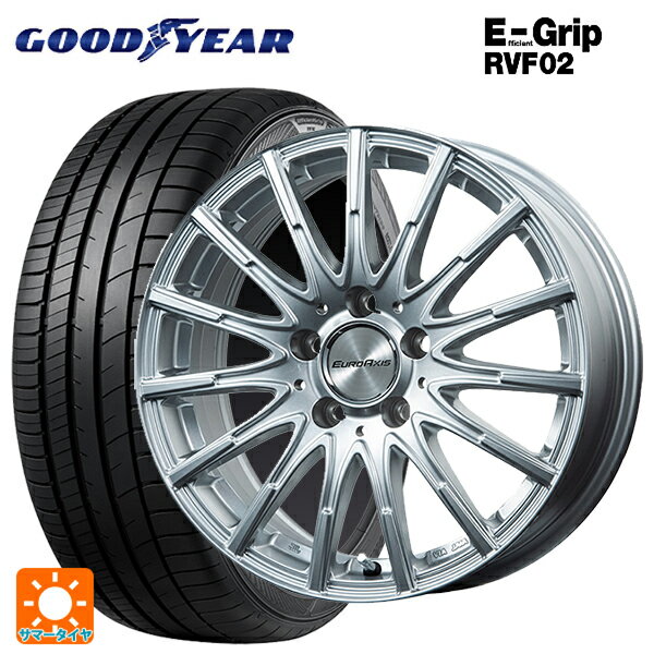 【最大3万円OFFクーポン 5/27 1:59迄】メルセデスベンツ Bクラス(W247)用 205/60R16 92V グッドイヤー エフィシェントグリップ RVF02 エアフルト シルバー 新品サマータイヤホイール 4本セット