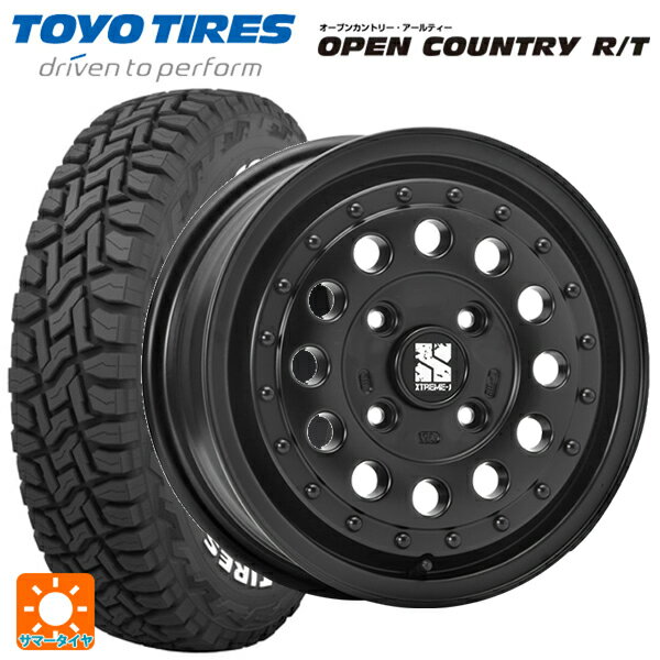 【5/20限定 最大3万円OFFクーポン】トヨタ サクシード(160系)用 165/80R14 97/95N トーヨー オープンカントリー RT ホワイトレター エクストリームJ ラギッド サテンブラック 新品サマータイヤホイール 4本セット